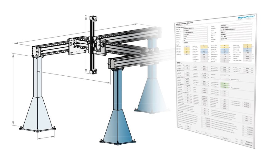 HEPCOMOTION's new configuration tool helps customers quickly configure multi-axis systems